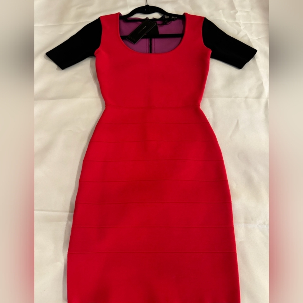 BCBG "Finch" multicolor bandage dress size small